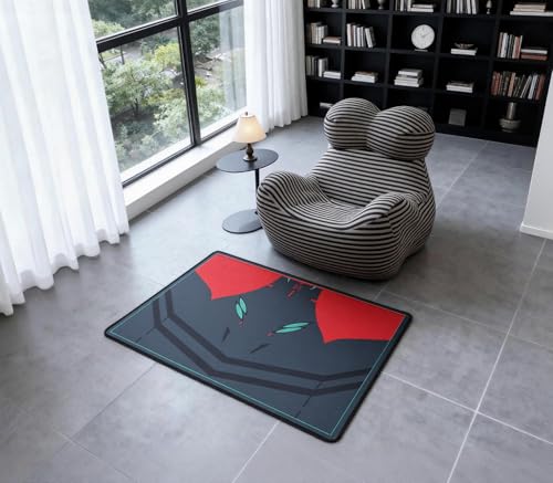 Non-Slip Floor Chair Mat 35"×47" for Evangelion Rei Ayanami Plugsuit Inspired Design - color: Rei Ayanami Plugsuit