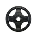 Body-Solid Rubber Coated Olympic Weight Plate (1), with Anti-Slip Grip - Perfect for Strength Training, Home Gym, and Barbell Workouts - style: 25lbs.