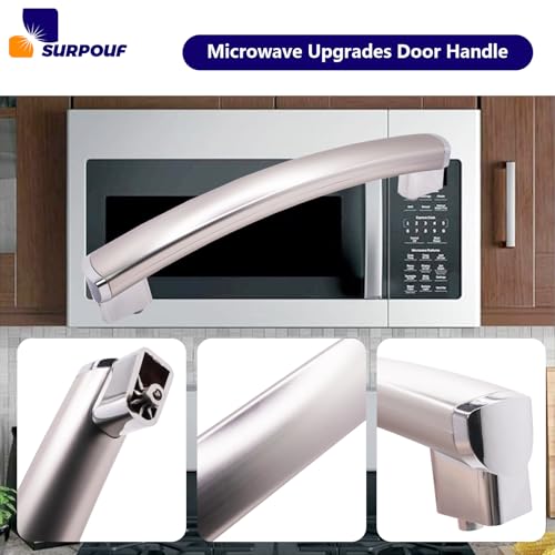 New Upgrade WB15X21101 Microwave Door Handle Compatible with GE Microwave PSA9120SF1SS JNM3163RJ1SS PVM9179SF2SS Replaces 3025571 AP5790530 PS8754188 EAP8754188