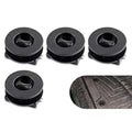 WZP 4PCS Car Carpet Fixing Clips, Plastic Interior Floor Mat Fasteners, Auto Carpet Retainers, Non-Slip Car Mat Fixation Clamps, Universal for Most Vehicles (Black)
