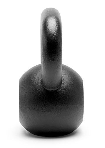 Powder Coated Solid Cast Iron Kettlebell Weights Set 5lb to 45lb Various Combination - color: N-Black(25+25)lb