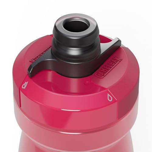 CamelBak Podium Bike Squeeze Water Bottle, High‑Flow Easy‑Squeeze Design for Cycling Performance, 21oz, Mercury Berry - color: Mercury Berry