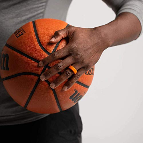 Enso Rings Bevel Classic Silicone Wedding Ring – Hypoallergenic Unisex Wedding Band – Comfortable Band for Active Lifestyle – 8mm Wide, 2.16mm Thick - color: Obsidian, size: 10