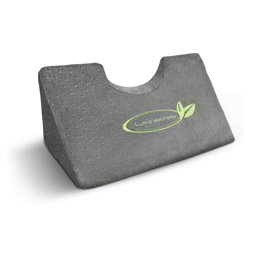 Lumia Wellness Cervical Wedge Pillow - Tension Muscle Relief & Relaxer, Contoured Support for Neck & Shoulder