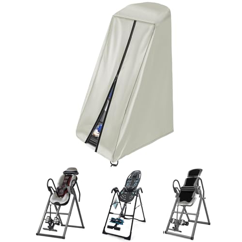 Inversion Table Cover - Dustproof and Waterproof Inversion Equipment Protection Covers (47" L X 28.3" W X 63" H) - Keep Your Inversion Table Safe from Dirt and Scratches - color: Beige