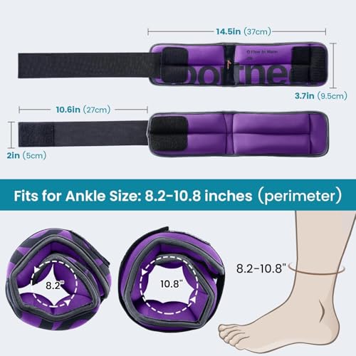 Sportneer Aquatic Exercise Equipment Water Aerobics Combo Set Includes High Density Water Weights Dumbbell Aqua Belt Water Ankle Weights for Pool Exercise Aquatic Therapy Pool Fitness Water Exercise - color: Purple, style: Aqua Fitness Set with 2lb Ankle