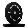 REP Fitness Rubber Bumper Plates, 5Lb to 370 lb Set Pairs, Olympic Standard Weights, Shock Absorbing Low Bounce Design, For Home Gyms, Fitness Centers, Strength Workouts, Barbell Use - style: 35 LB Pair