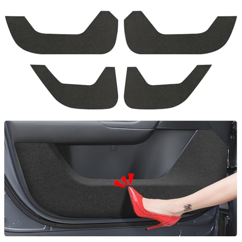 Car Door Anti Kick Pad for Mazda CX-50 CX50 2023 2024 2025 2026，Door Protector Mat ，Anti Dirty Anti Collision Stickers Inner Door Anti Kick Decorative Protection Accessories （Set of 4 Black）