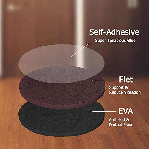 Non Slip Furniture Pads -20 pcs 3" Furniture Grippers, Non Skid for Furniture Legs,Self Adhesive Rubber Feet Furniture Feet, Anti Skid Furniture Hardwood Floor Protector for Keep Couch Stoppers - size: 20 pcs 3" Round