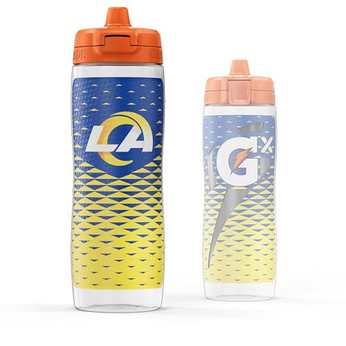 Gatorade Gx NFL Non-Slip Squeeze Bottles, 30 fl oz, Gx Hydration System - color: Los Angeles Rams
