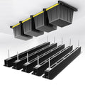 EVERHANGER Ceiling Storage Rack, Heavy Duty Overhead Garage Storage Rack, Adjustable Ceiling Bin Storage System, 5 Sets for 4 Bins, 26 Inch - style: For 4 Bins
