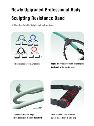 Resistance Bands with Handles, Adjustable Length Exercise Bands for Home Workouts & Physical Therapy, Strap for Arms, Legs & Full Body Fitness - color: Black
