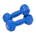 Body-Solid Tools Neoprene Dumbbell for Weight and Aerobic Strength Training, Pilates & Physical Therapy, Hand Weights for Men and Women, Commercial and Home Gym Free Weights Hex End Dumbbells - color: 5lbs.Blue