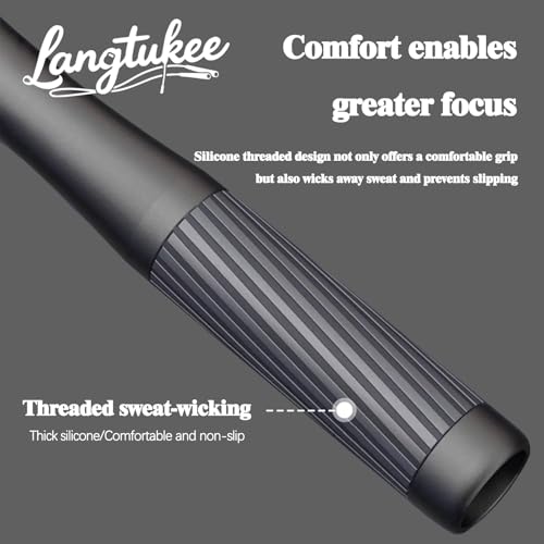 LANGETUKEE Speed Jump Rope - Professional Aluminum Alloy Skipping Rope with 360° Bearings - Adjustable 4mm Steel Cable for Double Unders, Boxing, MMA, HIIT & Cardio Training - Anti-Slip Grip - color: Black2