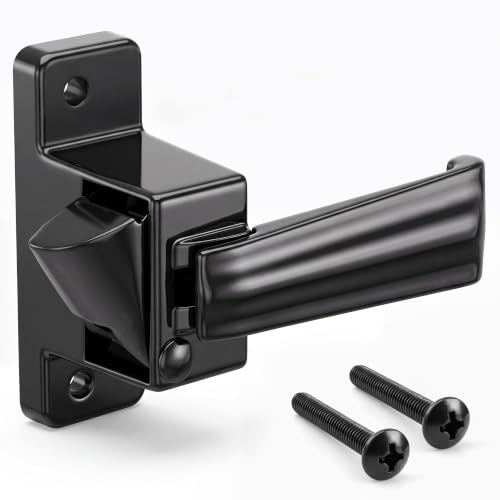 Replacement Screen Door Latch, Heavy Duty Inside Door Handle Compatible with Storm Doors Handle, Interior Latch for Screen and Storm Doors(for Non-Spring Loaded Strike C,Black) - color: Black, style: for Non-Spring Loaded Strike C