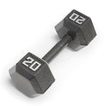 Marcy Cast Iron Hex Dumbbells Collection - Available size from 3-lb to 100-lb, SOLD INDIVIDUALLY - style: 20lbs
