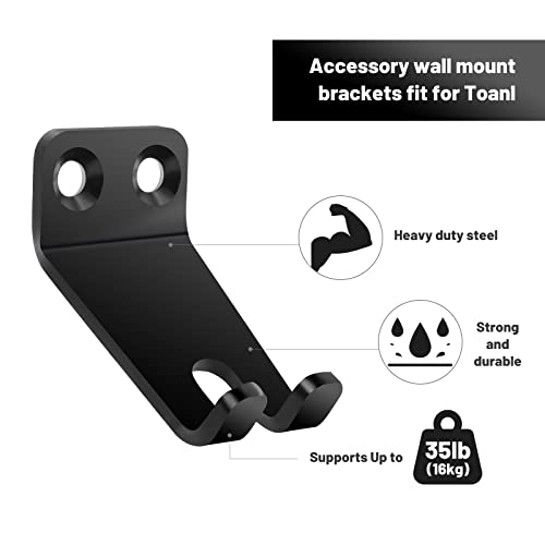 5PCS Special fit for Tonal Accessories Wall Mount Shelf Clips Adapters with Gym Hooks Resistance Band Holder T-Lock Exercise Accessory Attachments for Hanging Home Gym Organizer Storage