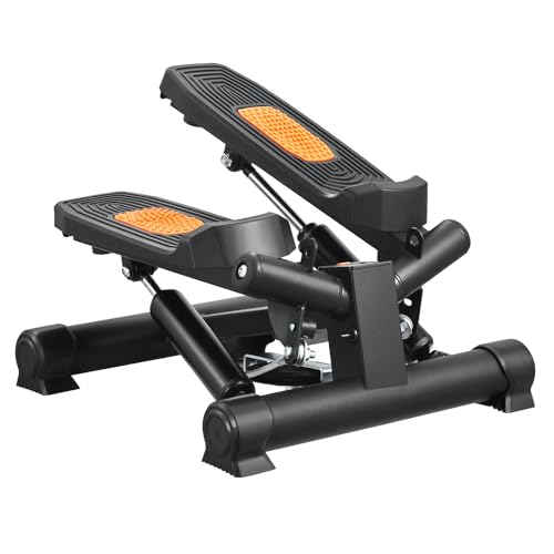VEVOR Stair Stepper, Mini Stepper for Exercise at Home, Hydraulic Fitness Stepper with Resistance Bands, Full Body Workout Cardio Equipment, Stair Climber - style: Twisting Stepper