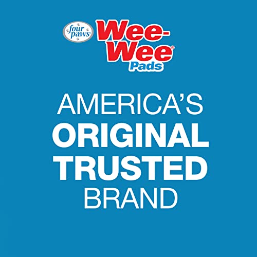 Four Paws Wee-Wee Superior Performance Unscented Pee Pads for Dogs & Puppies, Quilted Leak-Proof Dog Housebreaking Potty Training Floor Protection, 22" x 23", 50 Count - size: 50 Count