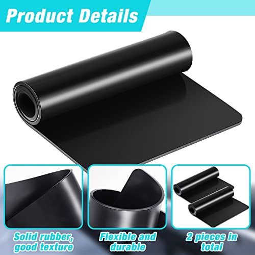 70 Durometer 2 Sheet Anti Vibration Pads Shock Absorbing Mat 12 x 6 x 0.125 Inch Isolation Damping Mat Acoustic Damping Film Sound