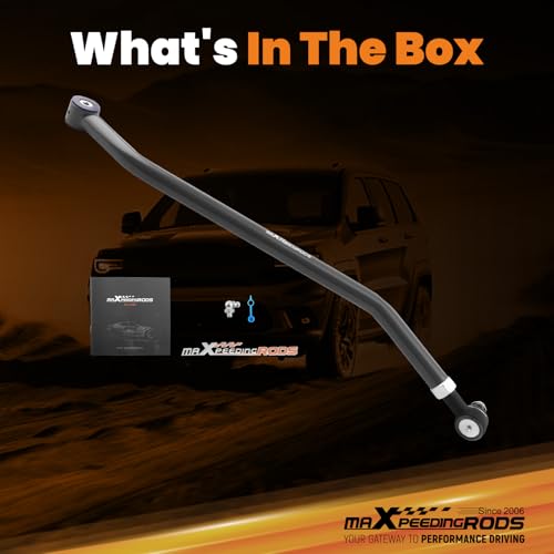 maXpeedingrods Adjustable Front Track Bar for Jeep Cherokee XJ Wrangler TJ with 1.5-4.5" Lift, Poly Bushing - size: for 1.5-4.5" Lift