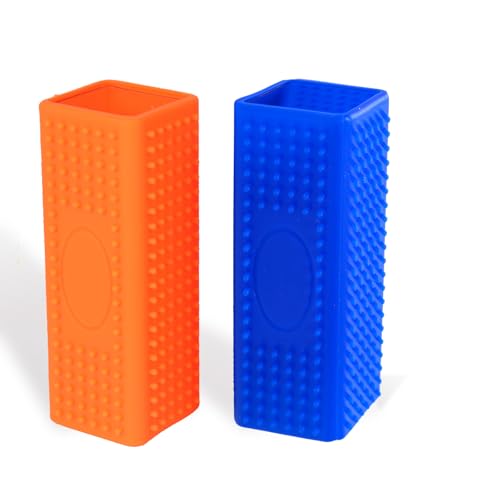 2pcs Pet Dog Cat Hair Remover, Pet Hair Removal Tool, Hollow Cleaner Brush for car，Interior, Furniture, Sofa (orangeblue) - color: orangeblue