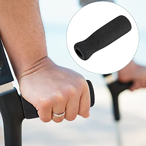 Timtin Foam Cane Handle Grip Replacement Offset Walking Hand Foam Handle for Bicycle Handlebars Walking Cane Accessories 4.53 x 0.98 x 0.98 Inch - color: Black