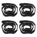 PATIKIL Daisy Chain Straps, Strong Climbing Strap Adjustable Nylon Chain Sling with Loops for Aerial Yoga Hammock Swing - color: Black, size: 51 Inch