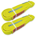 2-Ply Lifting Sling Straps 2”x 12ft - 6200lbs Vertical Capacity Heavy Duty Flat Eye Lift Sling, for Rigging Moving Towing Hoisting -2Pack - Kodiak Straps - color: 2 PACK, size: 2inch x 12ft