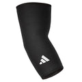 adidas Elbow Support Sleeve - Seamless and Smooth Elbow Support for Training, Competitions, and General Fitness - Ergonomic Design, Nylon Trim - Durable & Breathable - Black (Red Logo), X-Large - size: X-Large, style: adidas Elbow Support