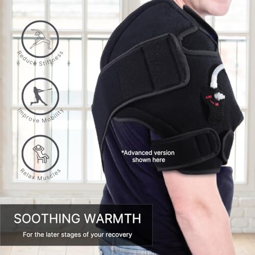 NatraCure Advanced Hot or Cold Therapy Shoulder Ice Pack Wrap, for Shoulder Pain Relief - (Heating Pad for Rotator Cuff Injuries, Surgery, Gym Injuries, Baseball, Pitching) - 16032 - style: Advanced