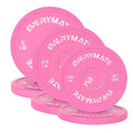 EVERYMATE Change Weight Plates 1.25LB 2.5LB 5LB Set Fractional Olympic Bumper Plates for Cross Training Steel Insert Strength Training - color: 17.5LB(1.25+2.5+5), size: Pink