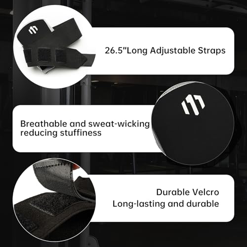 MANUEKLEAR Adjustable Compression Elbow Wraps for Weightlifting(1 Pair), Elbow Sleeves Weightlifting Men with Compression Band, 5mm Neoprene Elbow Strap for Weight Lifting and Bench Press - color: Obsidian Black, size: S(10.23-11.02 IN)