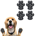 ‌VALFRID Dog Paw Protector Pads,15 Sets-60 Pads Anti-Slip Grips for Hardwood Floors,Best for Hot Pavement,Strong Self-Adhesive Traction Stickers for Senior Dog Essentials Black M - size: M (1.8" x1.52")