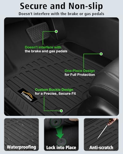 Floor Mats & Cargo Mat with Backrest Mat Custom for Mazda CX-50 2023-2025 2026 (Only Gas), Door Sill Guards, All Weather TPE Full Set Floor Liners Trunk Mat for CX-50 Fuel Accessories - size: For Mazda CX-50 Gas 2023-2026