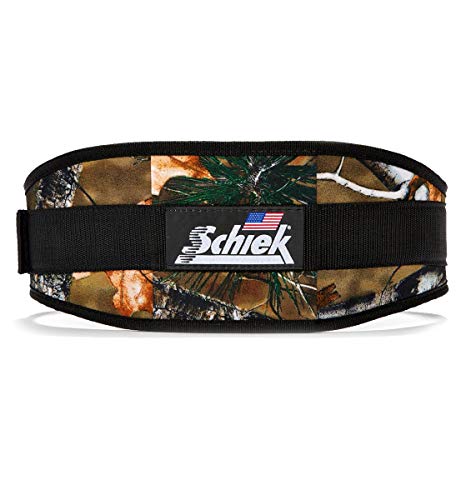 Schiek Sports 2006 Nylon 6 Inches Weight Lifting Belt - Support Belt for Power Lifting - color: Camo, size: Small