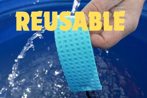 Occunomix Traditional Absorbent Cellulose Sweatbands, Cooling Sponge for Hard Hats, Motorcycle Riding, Construction, Running, Disposable - size: 100 Pack