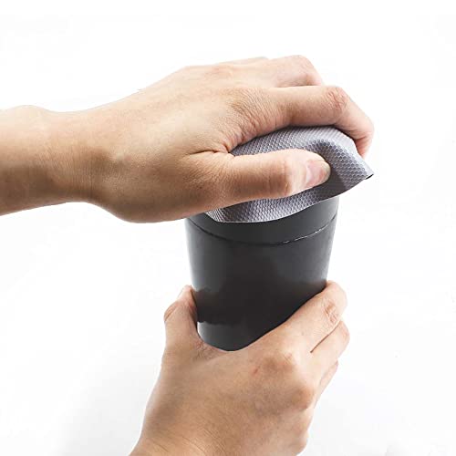 Jiozermi 4pcs Rubber Jar Opener Gripper Pads, Purple and Grey | Anti-Slip, Multi-Purpose, Kitchen Coasters, Bottle Lid Openers - color: Round Grey+Square Purple