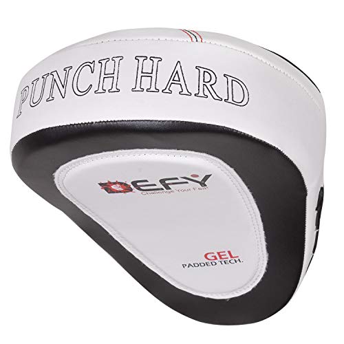 DEFY Gel Padded Punch Mitts Boxing Pads Focus Mitts Punching MMA Hook and Jab Curved Training Kickboxing, Striking, Muay Thai Martial Arts Focus Pad