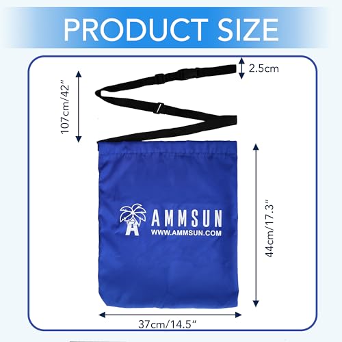 AMMSUN Beach Umbrella Sand Bag Umbrellas Anchor Weight Bags Anchor for Heavy Duty High Wind Resistant Beach Shade Tent Outdoor Canopies Windproof Portable Safe Stand Holder Universal Fit