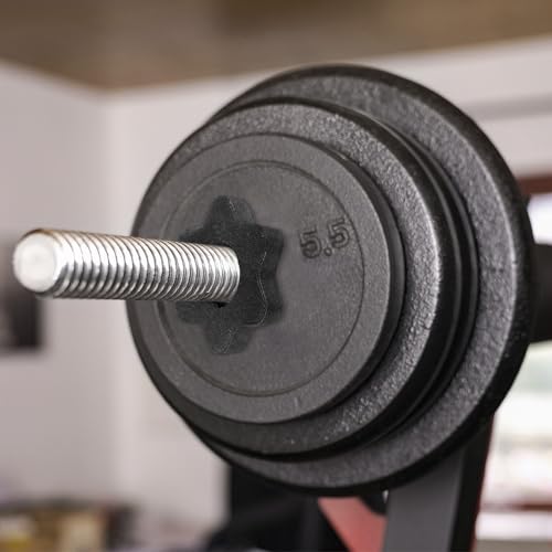 Dumbbell Collars, Barbell Spin Lock Hex Nuts Anti Slip Weight Lifting Clip Plastic - color: Black