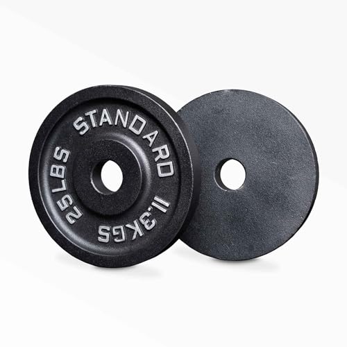 REP Fitness Iron Plates for Weightlifting Barbell Standard for Home Gym. Available in Pairs or Sets