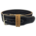 Suede 3-inch Weightlifting Belt - Premium Powerlifting Support with Enhanced Grip Technology - color: Black, size: LG, 35-45" Waist Size not Pants Size