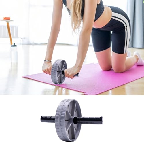 Wheel Roller Core Exercise Roller, Core Strength Training Equipment, Ab Exercise Roller Exercise Equipment with Comfortable Handle for Gym Body Fitness & Strength, Achieve Toned Core Muscles