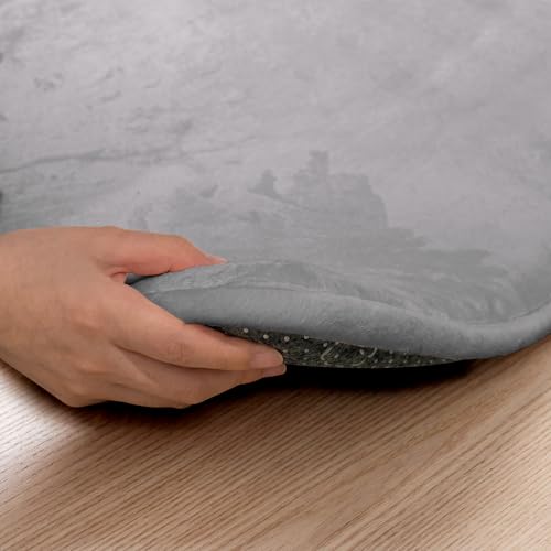 1.5" Thick Baby Play Mat for Floor, 50x50 Playpen Mat, Pro Soft Flannel Foam Mats Toddler Infant Kids Crawling for Nursery Rug Playroom Living Room Waterproof Easy Care Non-Slip (Dark Grey) - color: Dark Grey, size: 50"x50"x1.5"