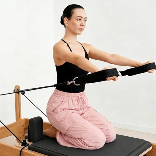 QCWN Non-Slip Pilates Reformer Mat Cover, 39" x 24" Pilates Machine Towel with Headrest Cutout, 0.8mm Sweat-Wicking Micro-Suede Foldable Mat for Female Pilates Enthusiast Exercise Matfor Pilate Training Yoga - color: Black