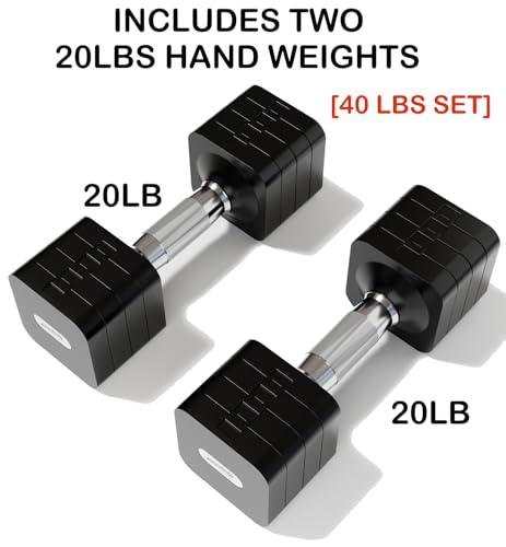 Adjustable Dumbbell Set for Women Men 7.5LB/10LB/15LB/20LB/25LB Pair | Stable Free Weight Hand Weights with Metal Handle for Home Gym Fitness Rehab Pilates Yoga Strength Training Equipments - color: Black, size: 20LB SINGLE