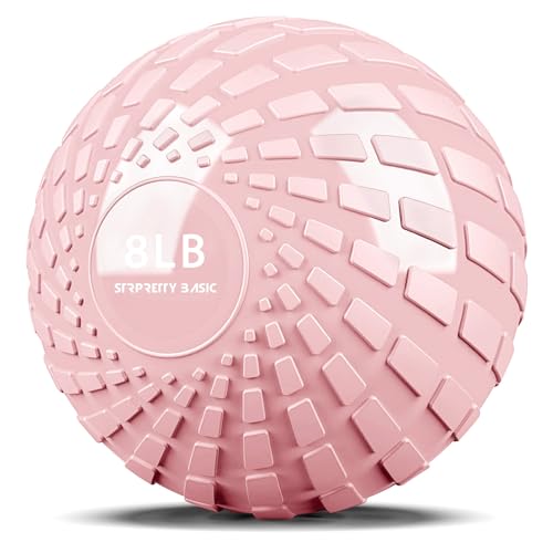 Medicine Ball 8, 10 lbs Slam Ball Weighted Balls for Exercise Strength and Crossfit Workout - color: Dynamic Pink, size: 8 LB