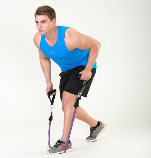 Black Mountain Products Single Stackable Resistance Band - color: Purple, size: 45-50Lbs