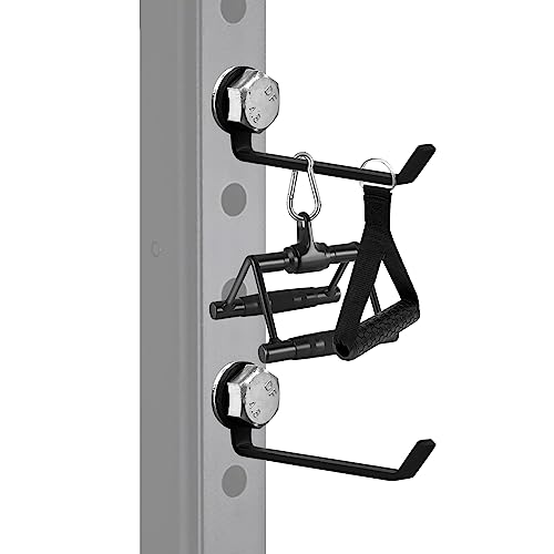 Squat Rack Barbell Holder, 4pcs Hook Attachments - Power Rack Storage Accessories, Resistance Band Holder